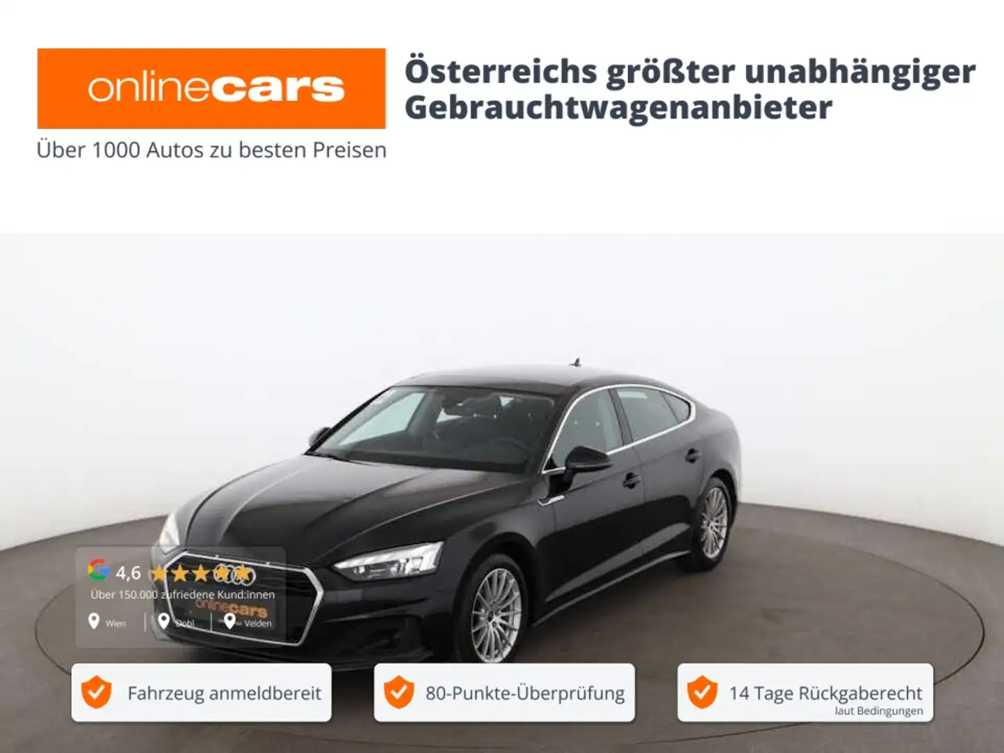 Audi A5 SB 30 TDI Aut LED SKY AHK NAVI R-CAM SITZHZG Schwarz - 1