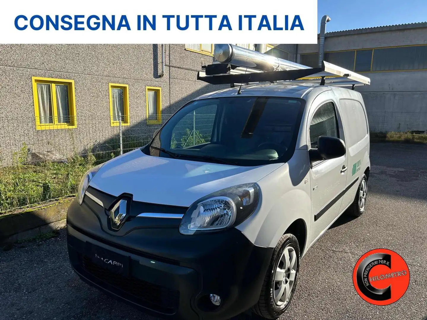 Renault Kangoo Z.E. 44 KW ALLESTITO-CRUISE-BATTERIE DI PROPRETA'- Weiß - 1