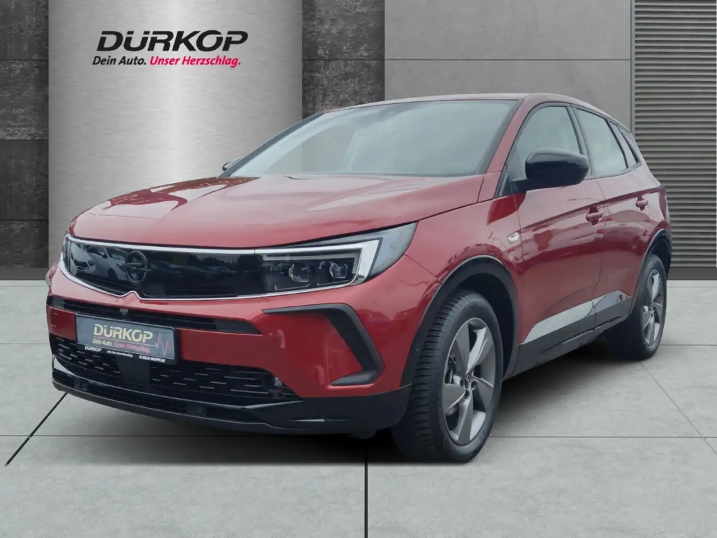 Opel Grandland 1.2 T GS AT Navi 360 Kamera LED El. Heckklappe Ble Rouge - 1