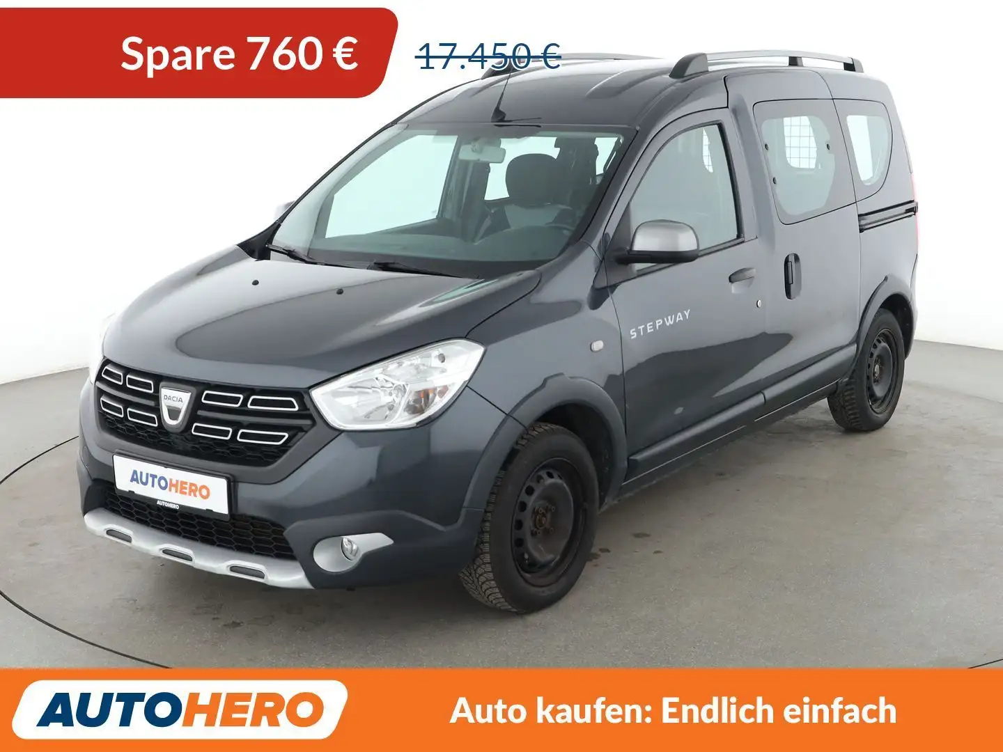 Dacia Dokker 1.3 TCe Stepway Plus *NAVI*CAM*SHZ*TEMPO* Grau - 1
