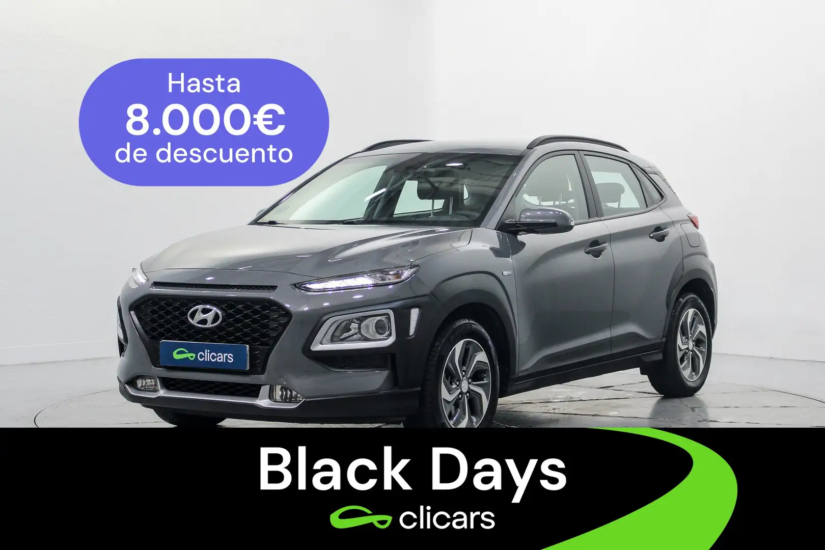 Hyundai KONA HEV 1.6 GDI DT Klass Argent - 1