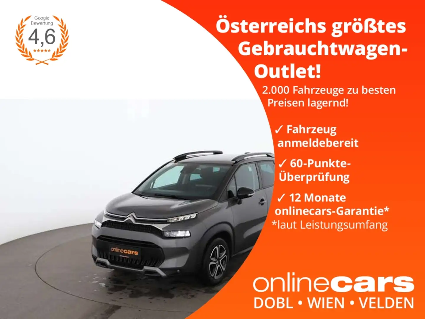 Citroen C3 Aircross 1.2 PureTech 110 Feel NAVI TEMP PDC Grau - 1