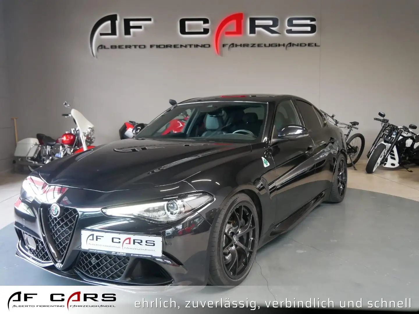 Alfa Romeo Giulia Quadrifoglio KW Sportabgas Top Zwart - 1