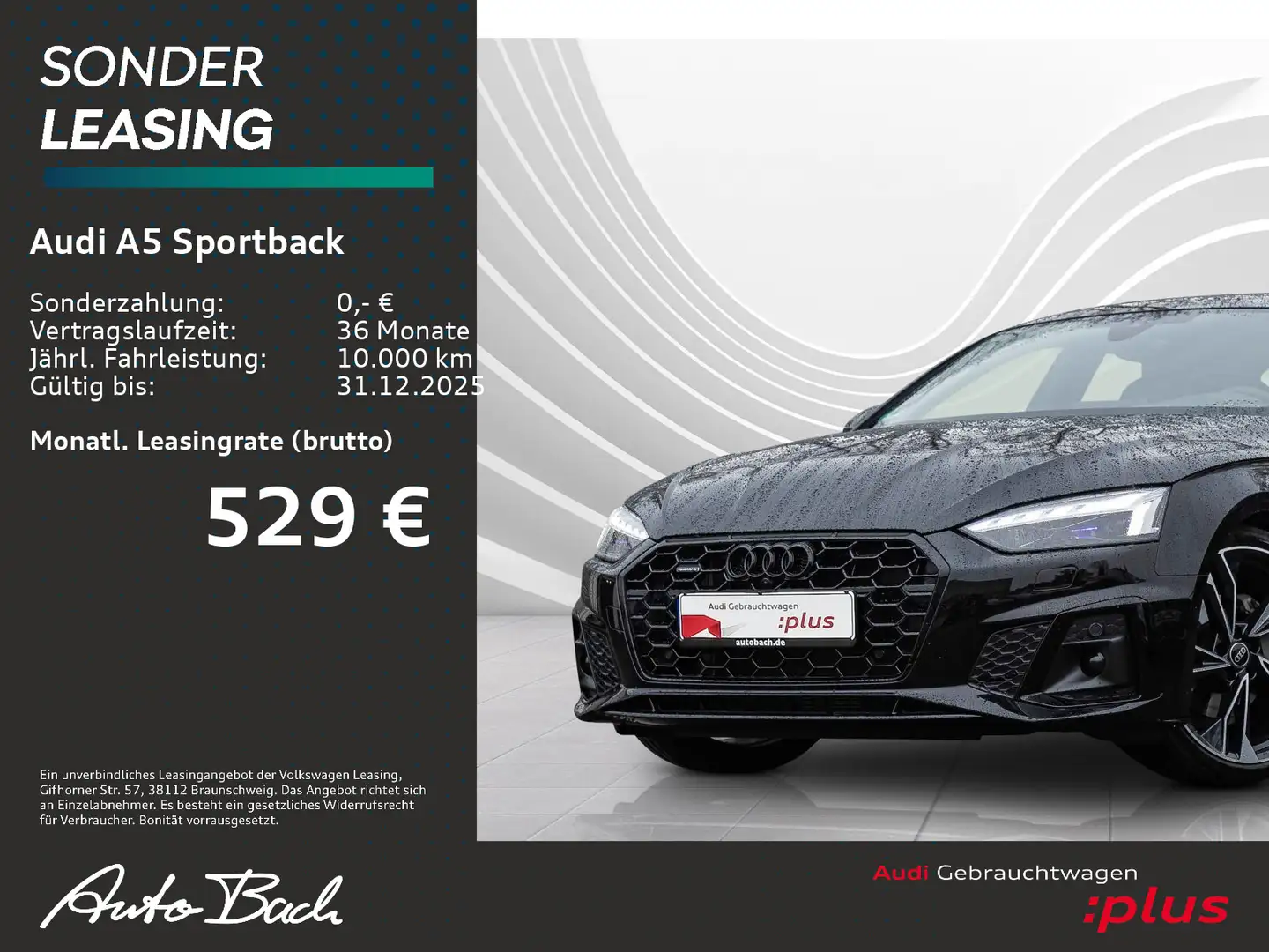 Audi A5 S line 40 TDI qu. Pano B&O HuD AHK Schwarz - 2