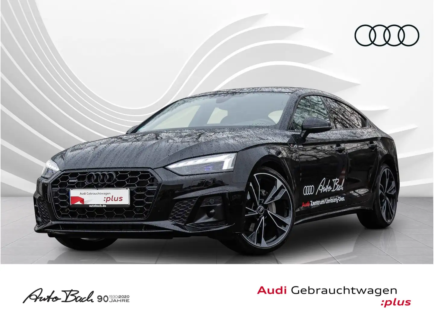 Audi A5 S line 40 TDI qu. Pano B&O HuD AHK Schwarz - 1