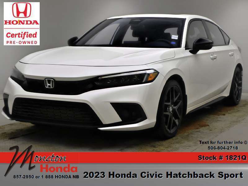 White 2023 Honda Civic Hatchback Hatchback Front-Wheel Drive Automatic