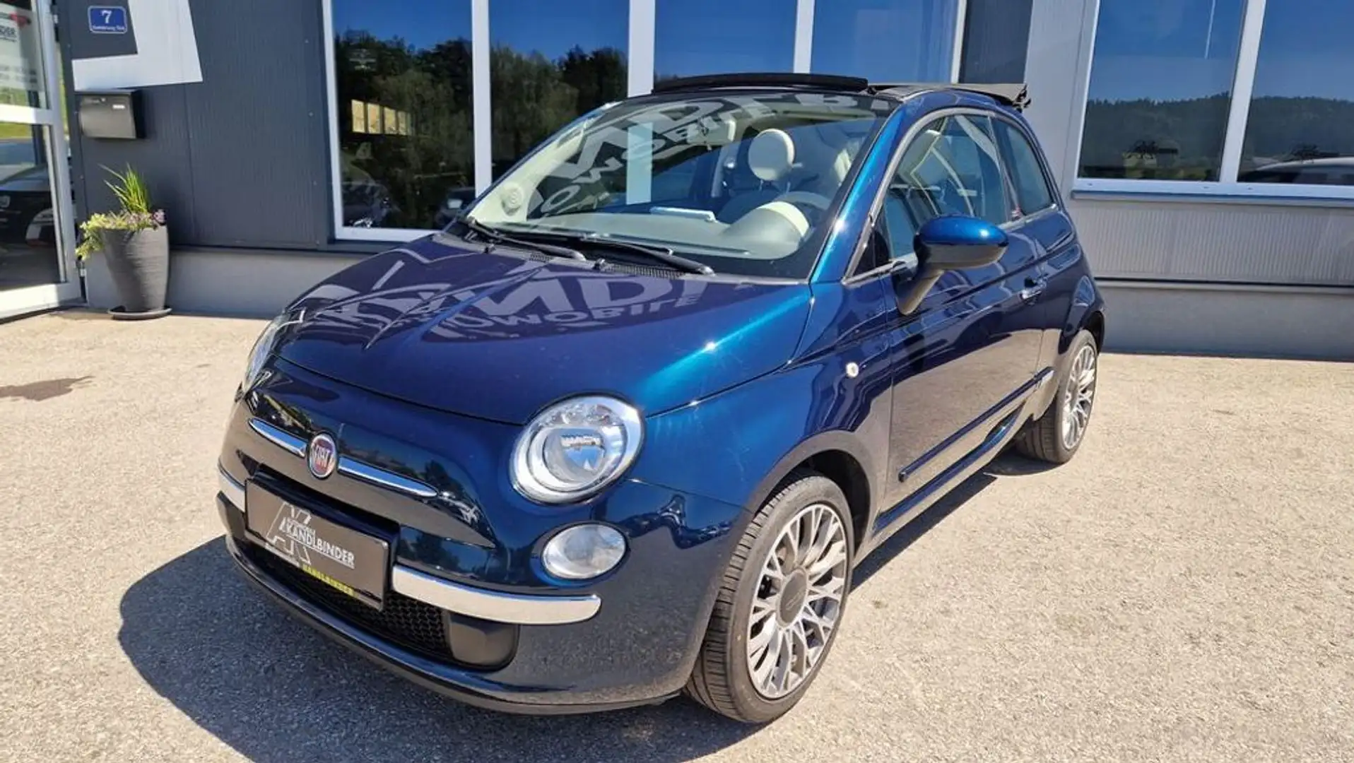 Fiat 500C Lounge Blau - 1