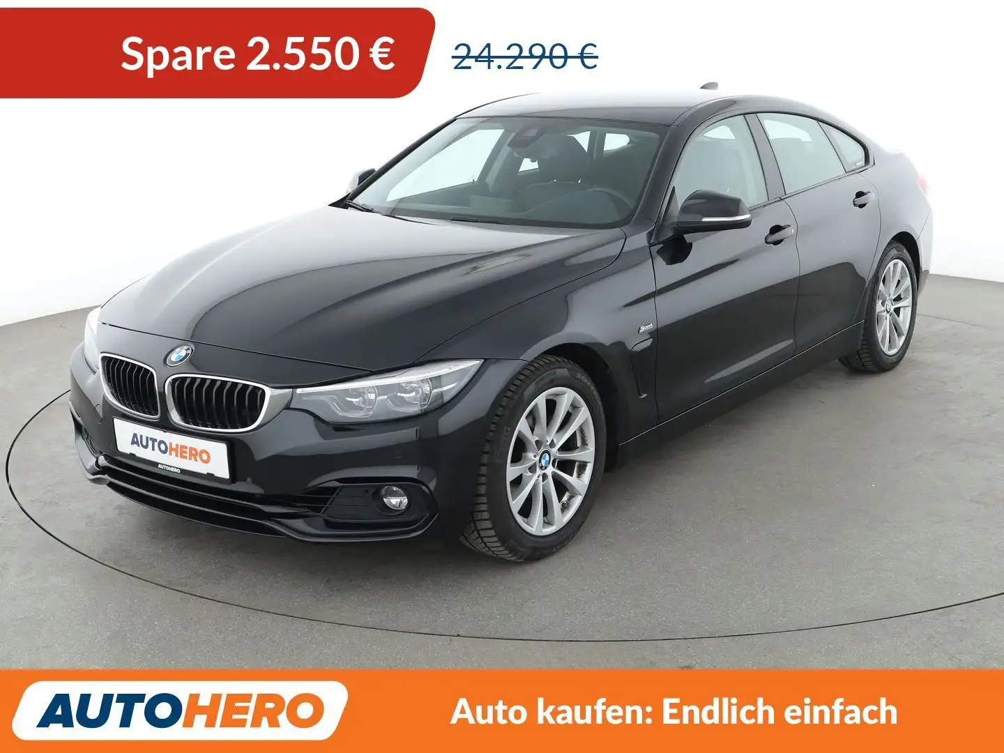 BMW 420 420i Gran Coupé Sport Line Aut.*HEAD-UP*LED*NAVI* Noir - 1