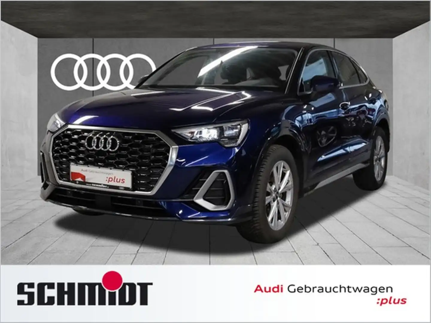 Audi Q3 Sportback 35 TDI S line ACC LED Teilleder LM18 ... Blau - 1