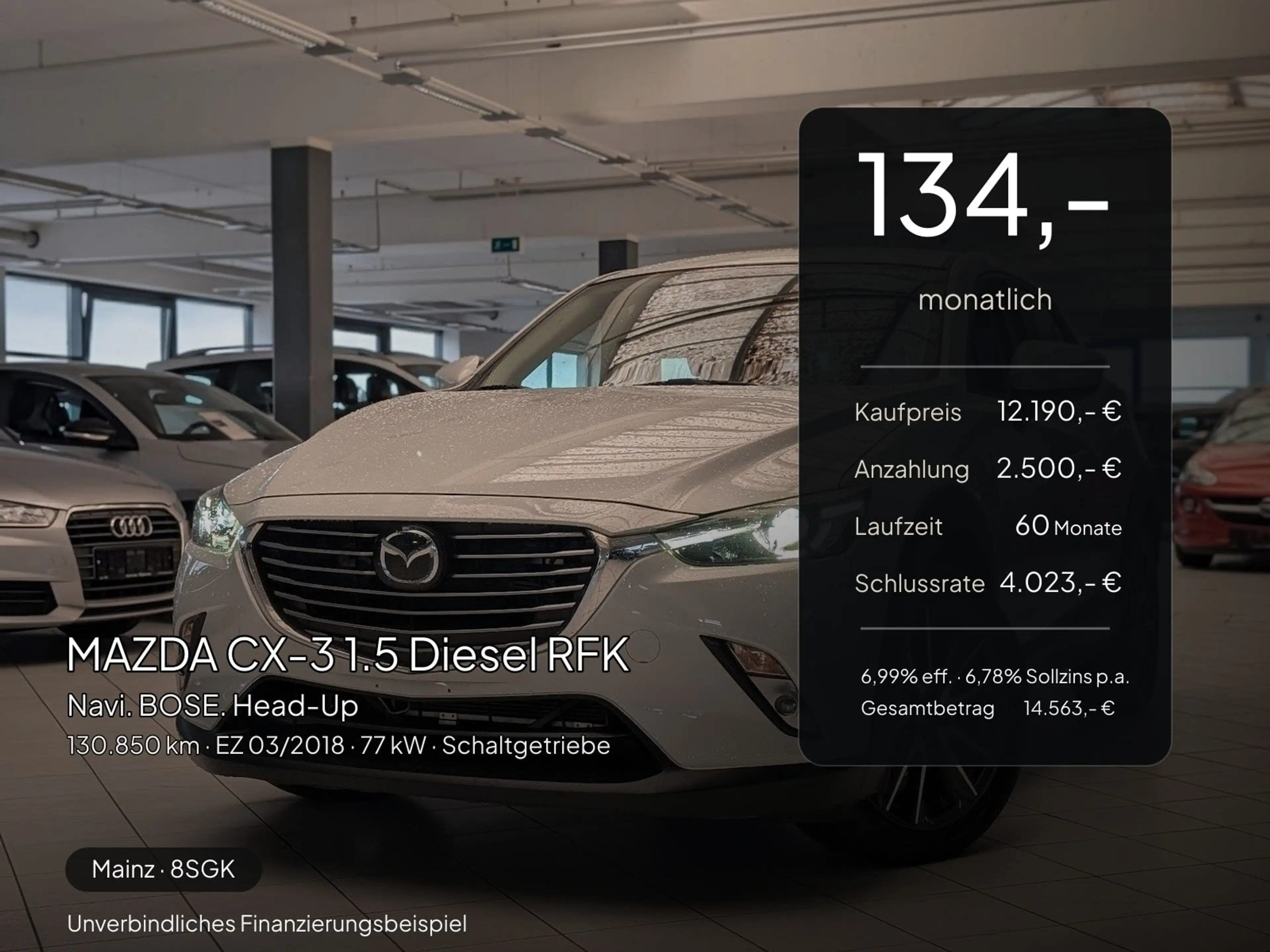 Mazda CX-3 CX-3 1.5 Diesel RFK. Navi. BOSE. Head-Up. — photo 2