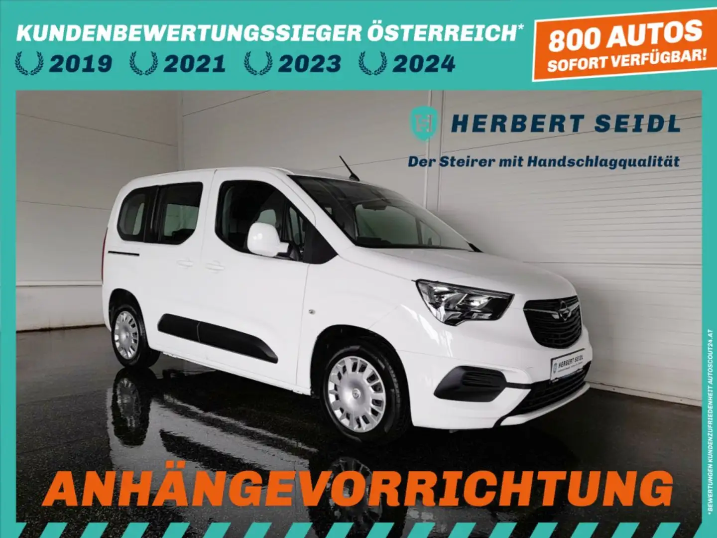 Opel Combo LIFE L1H1 1,5 CDTI *LED / NAVI / AHV / TEMPOMAT / KLIMA / PDC / SPURHALTEASSIST & VERKEHRSZEICHENERKENNUNG* Weiß - 1