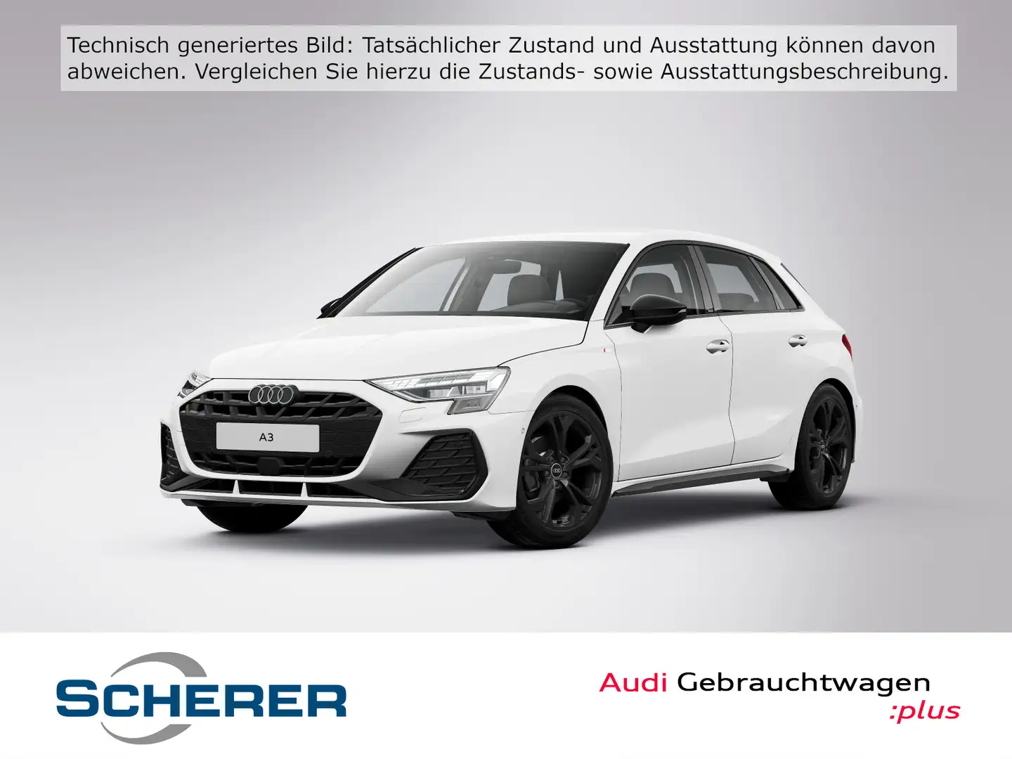 Audi A3 35 TFSI S-line S-Tronic AHK NAVI SH Weiß - 1