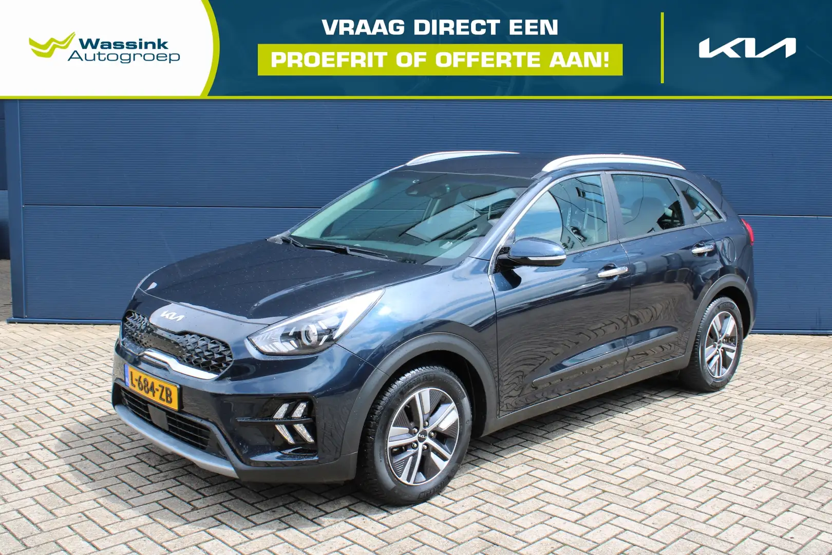 Kia Niro 1.6 GDi Hybrid 141pk DynamicLine | Navigatie | Cam Blauw - 1