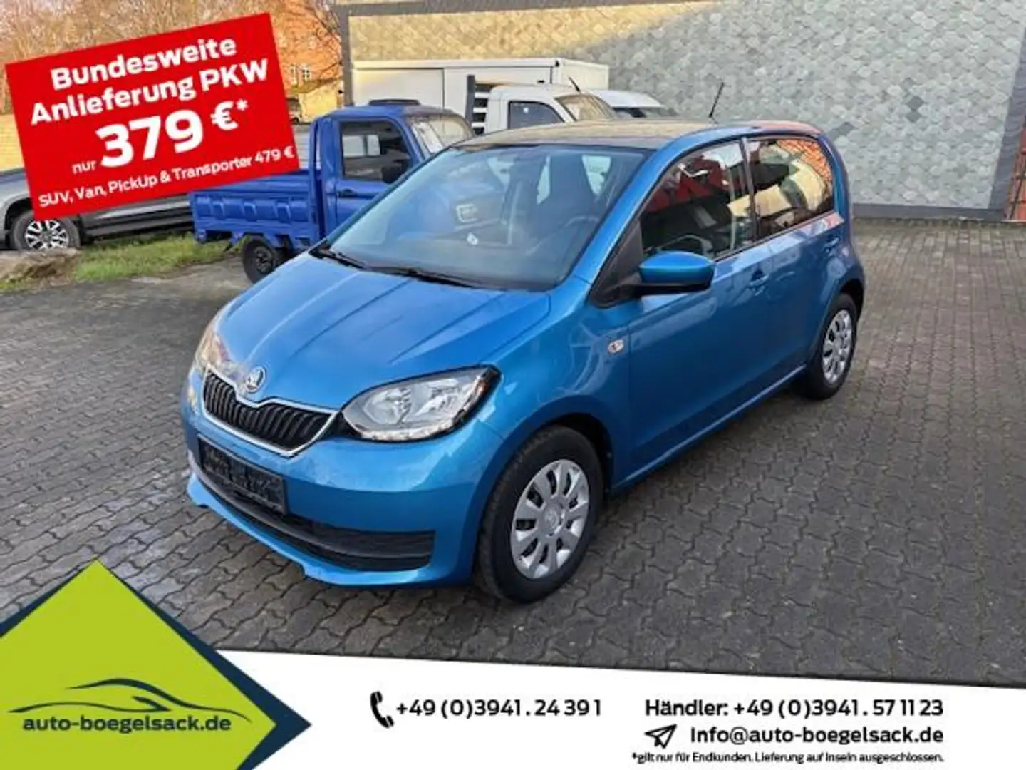 Skoda Citigo 1.0 MPI Ambition+5-TÜREN+SWING+KLIMA+WKR Blau - 1
