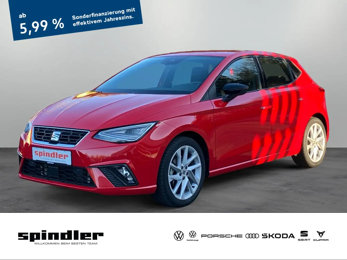 SEAT Ibiza FR 1.0 TSI DSG / LED, Tempomat, Navi, RFK Rot - 1