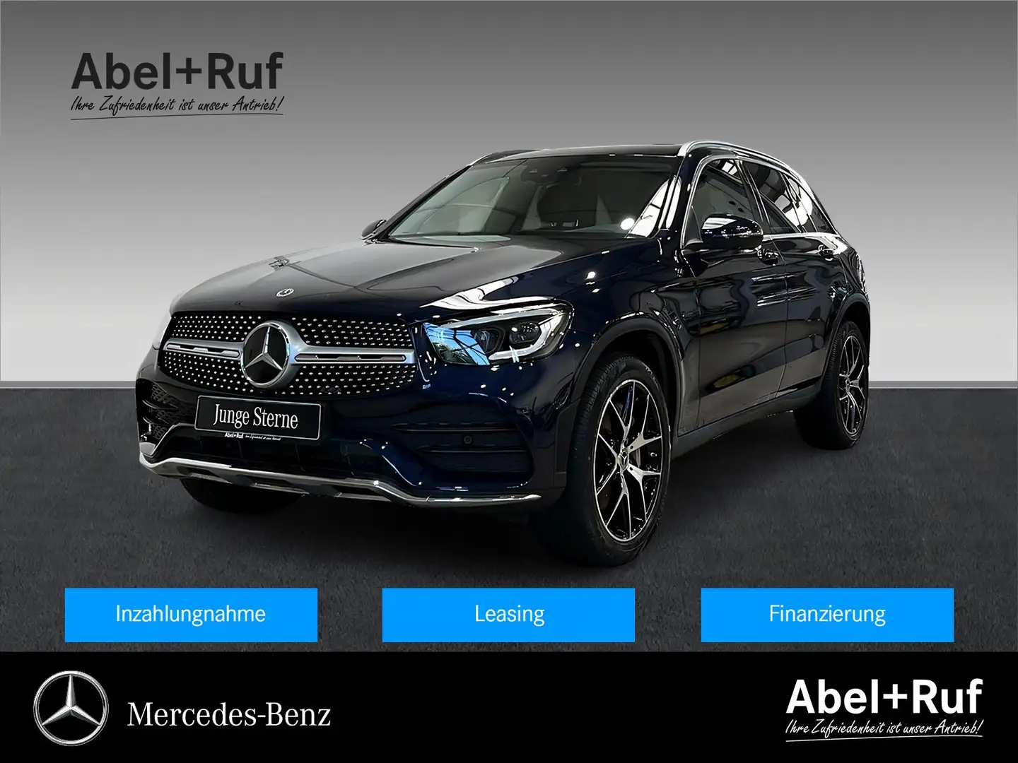 Mercedes-Benz GLC 300 e 4M AMG+MULTI+DISTRO+Ambi+HuD+AHK+360° Bleu - 1