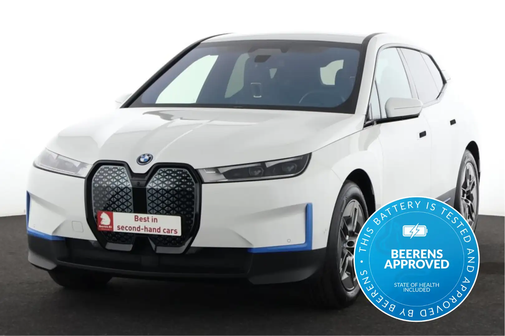 BMW iX XDRIVE 40 76.6 kWh + A/T + GPS + LEDER + CAMERA + Blanc - 1