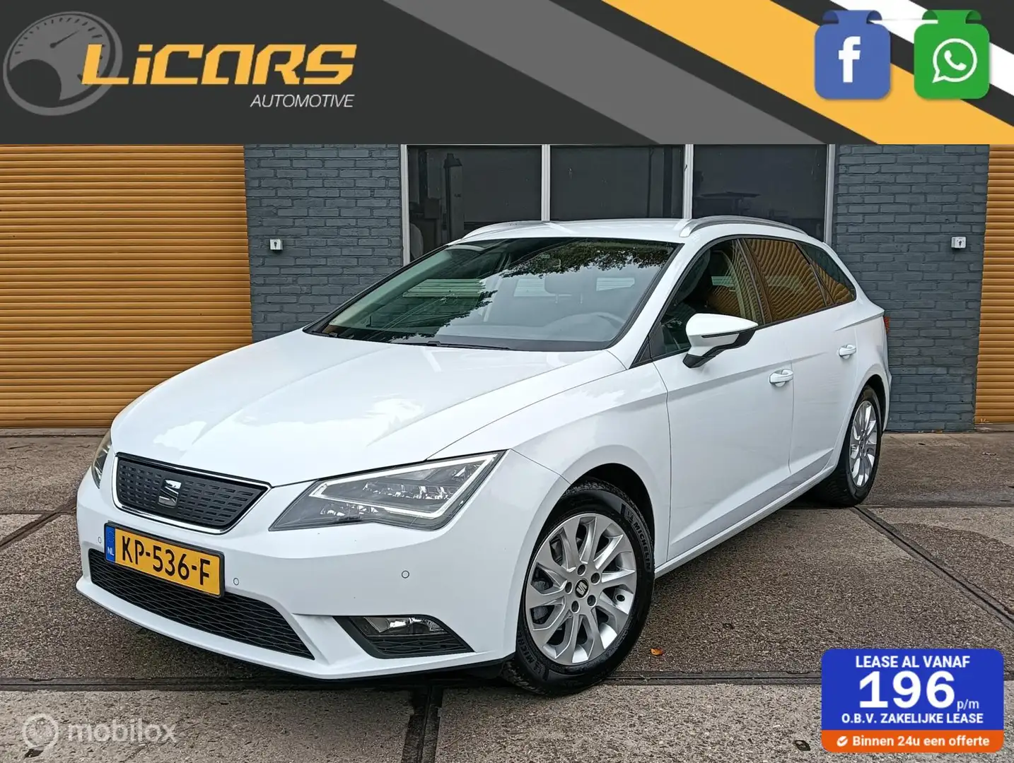SEAT Leon ST 1.0 EcoTSI Style camera/trekhaak/CarPlay Wit - 1