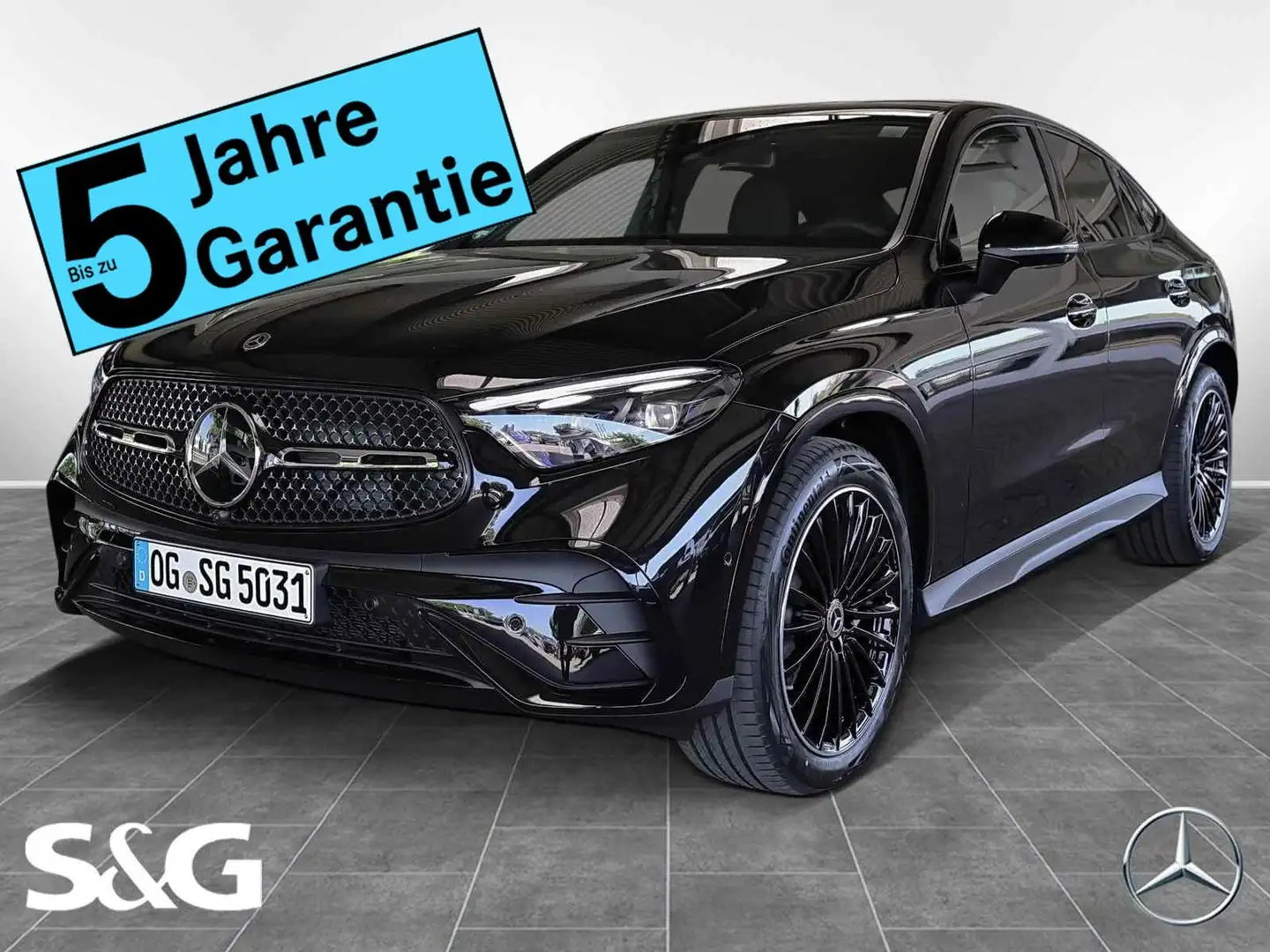 Mercedes-Benz GLC 450 d 4M AMG Coupé MBUX+360°+D-LED+Pano+AHK Zwart - 1