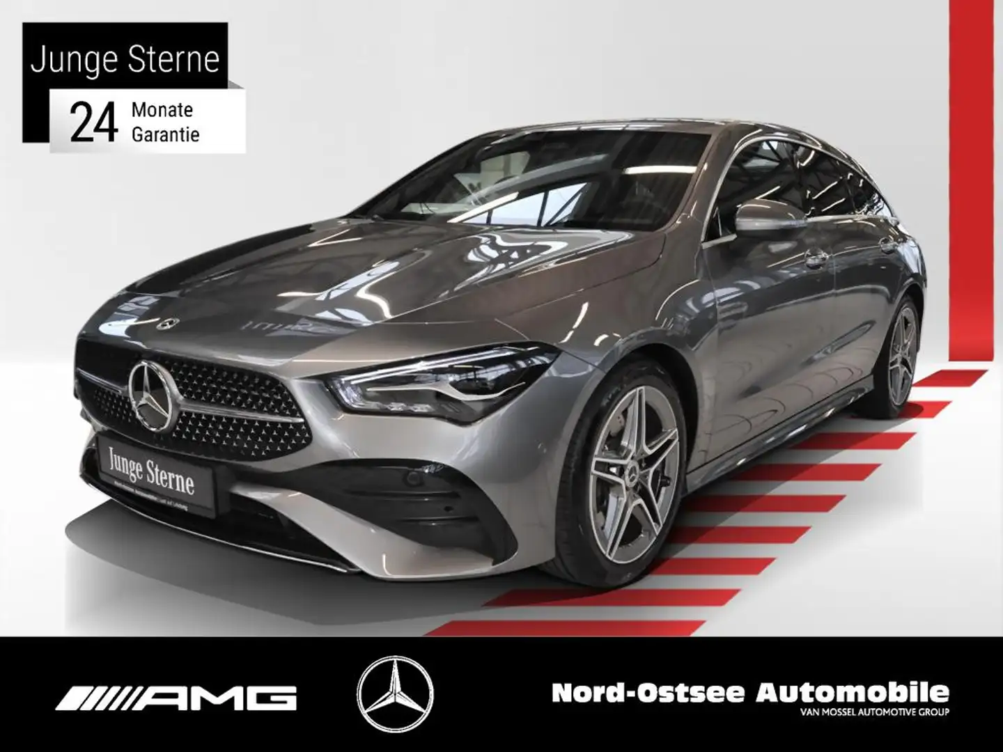 Mercedes-Benz CLA 200 SB AMG Prem. Standhz LED Kamera Navi SHZ Grijs - 1