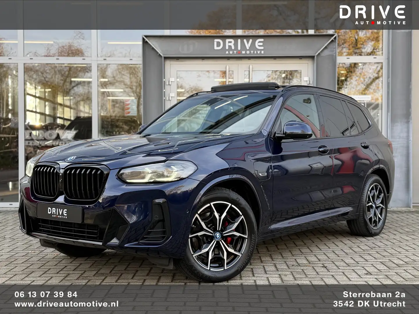 BMW X3 xDrive30e High Ex. M-Sport |Pano|Leer|Memory|360Ca Blauw - 1