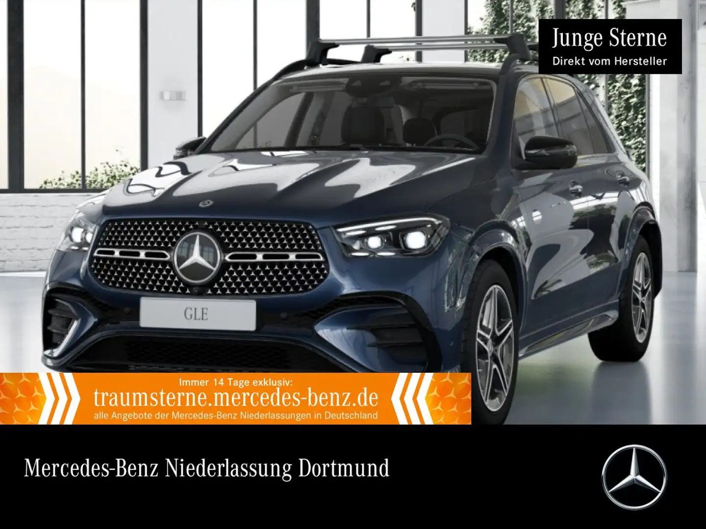 Mercedes-Benz GLE 450 4M AMG+NIGHT+PANO+360+AHK+MULTIBEAM+STHZG Blau - 1
