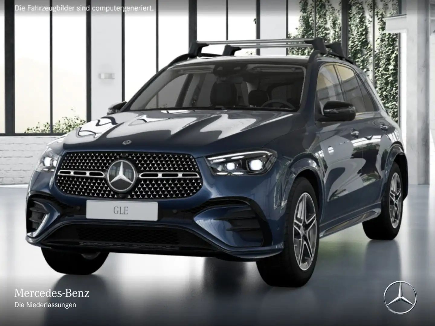 Mercedes-Benz GLE 450 4M AMG+NIGHT+PANO+360+AHK+MULTIBEAM+STHZG Blau - 2