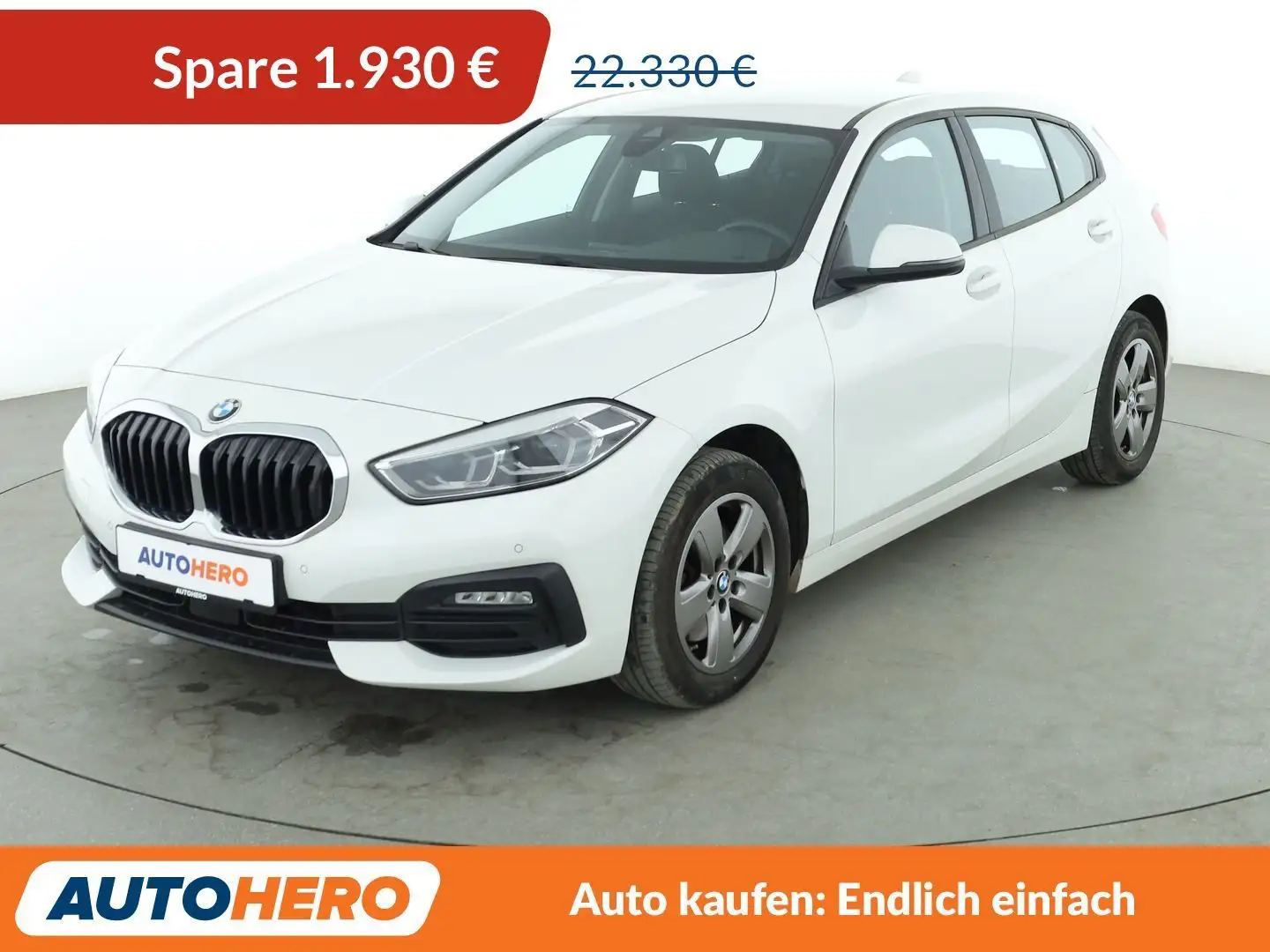 BMW 118 118i Advantage Aut.*NAVI*TEMPO*LED*PDC*SHZ* Blanc - 1
