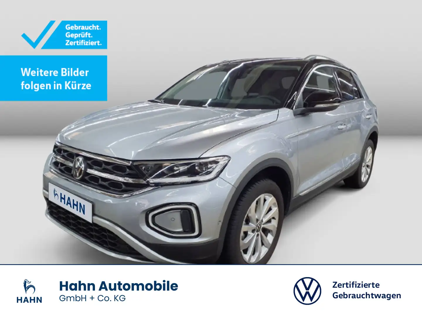 Volkswagen T-Roc 1.5 TSI DSG Style LED Navi AHK Sitzhzg Silber - 1