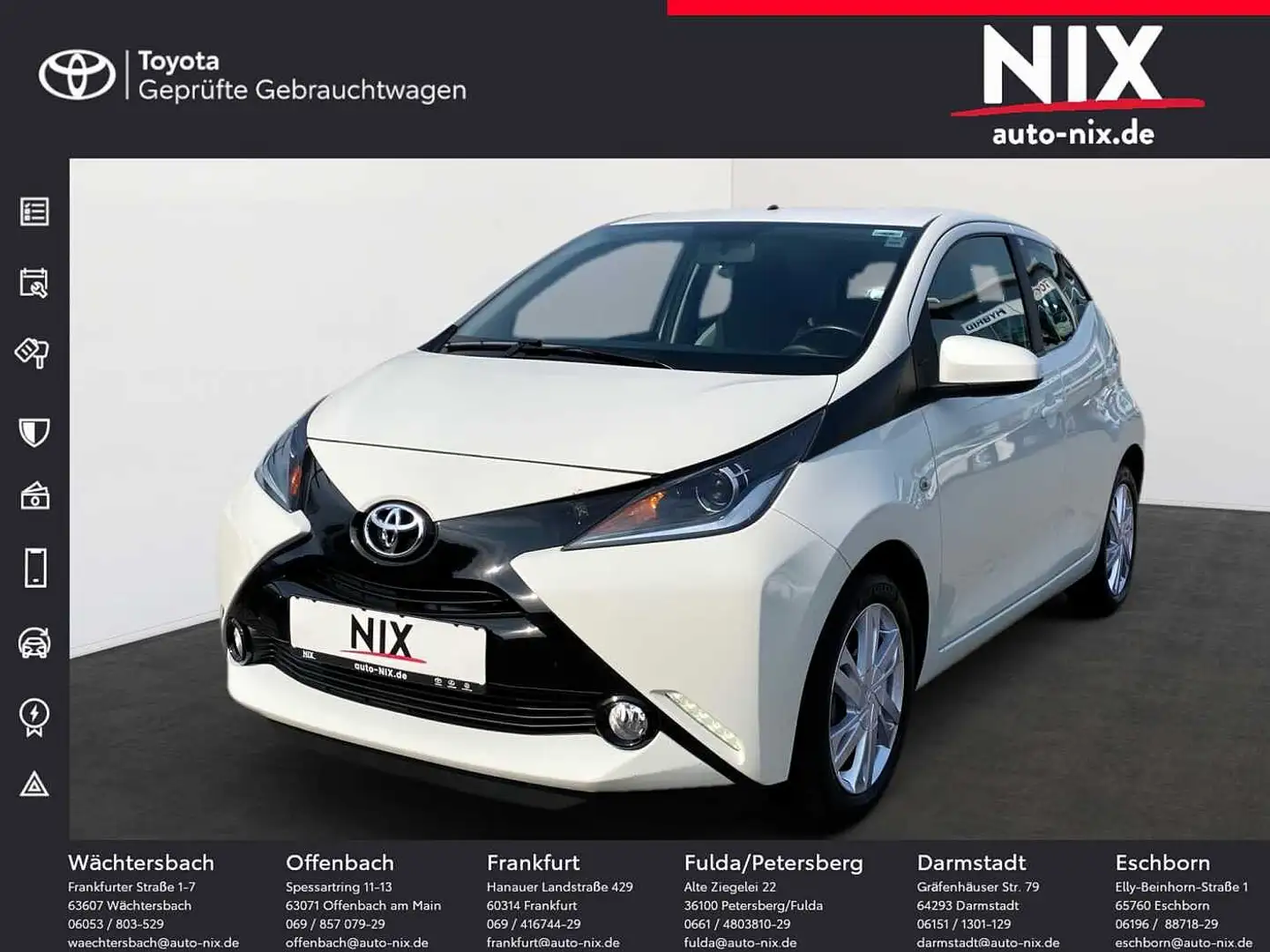 Toyota Aygo 1.0 5-Türer x-play touch KLIMA Weiß - 1