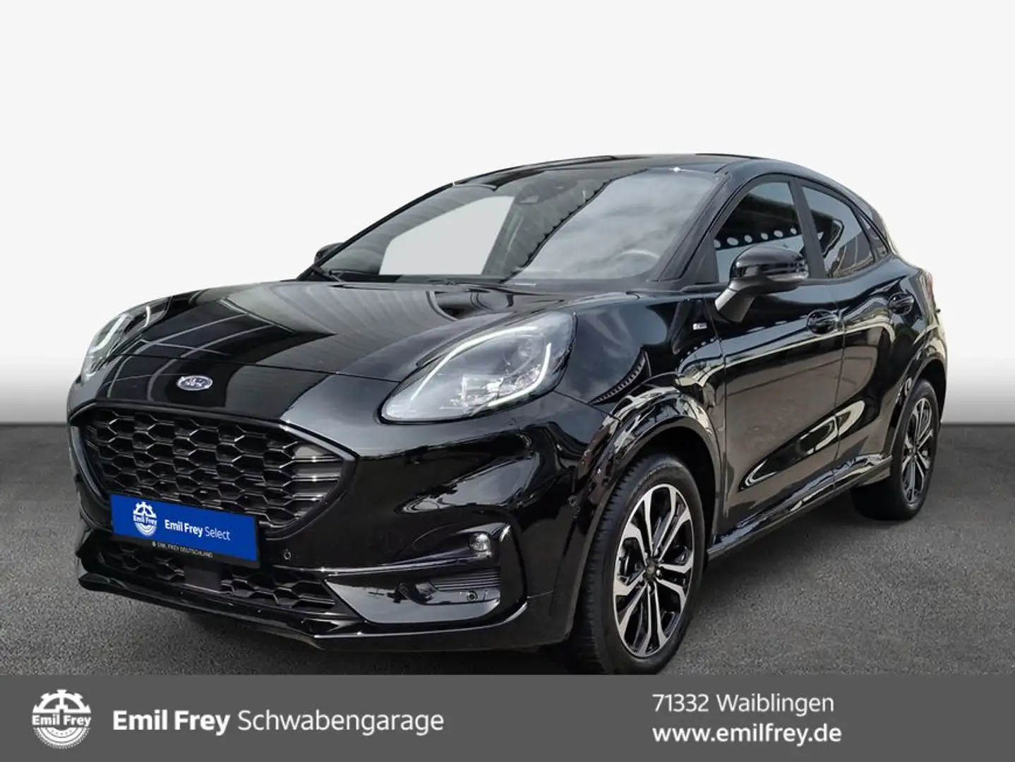 Ford Puma 1.0 EcoBoost Hybrid Aut. ST-LINE *ACC/LED* Zwart - 1