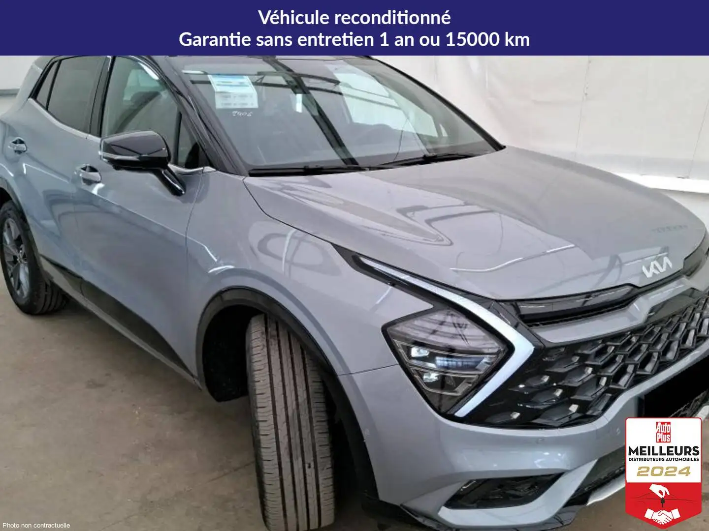 Kia Sportage 1.6 T-GDi 230 Hybride BVA6 GT Line Premium Gris - 2
