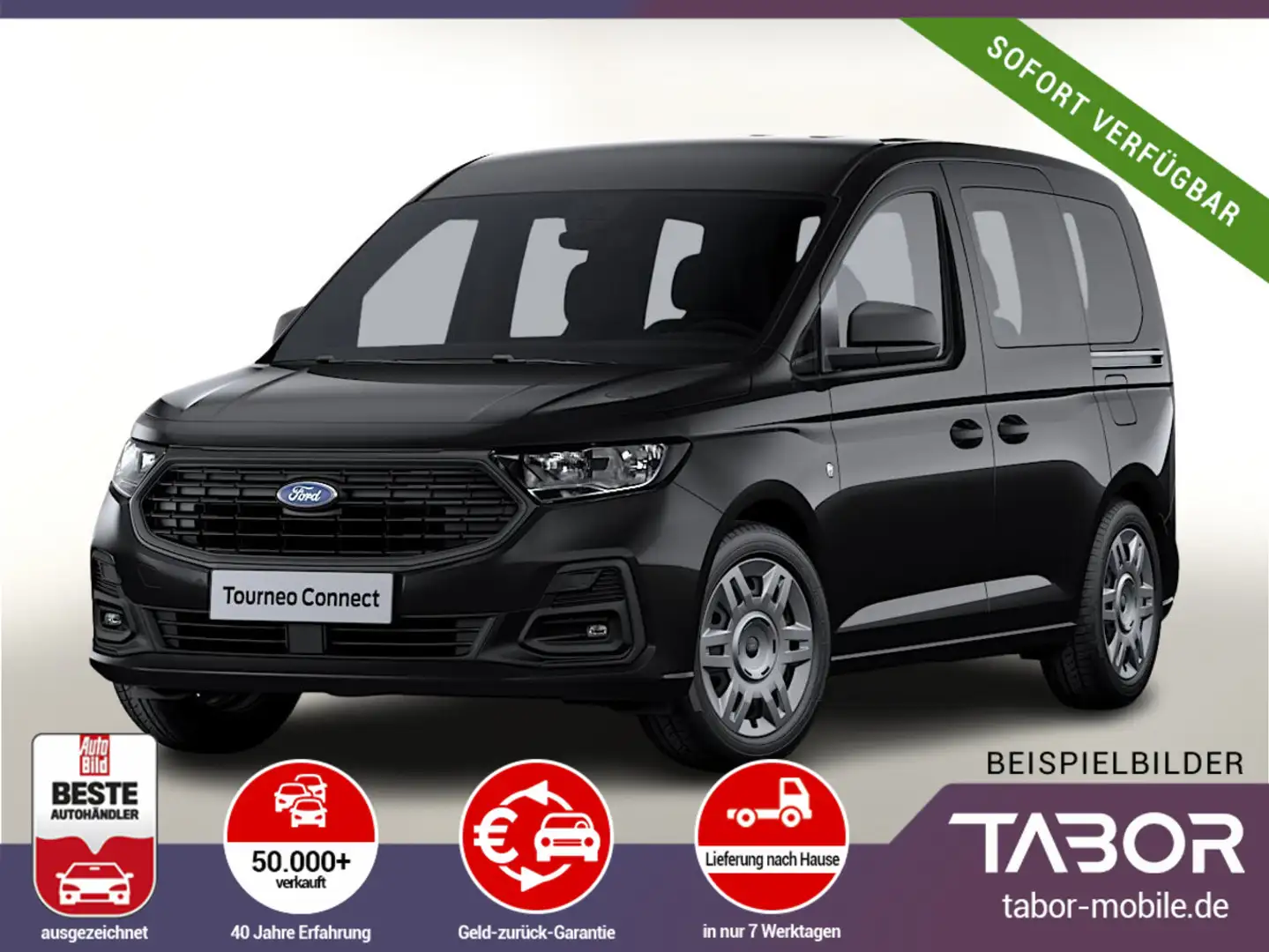 Ford Tourneo Connect 2.0 TDCi 102 Trend SHZ PDC Temp Schwarz - 1