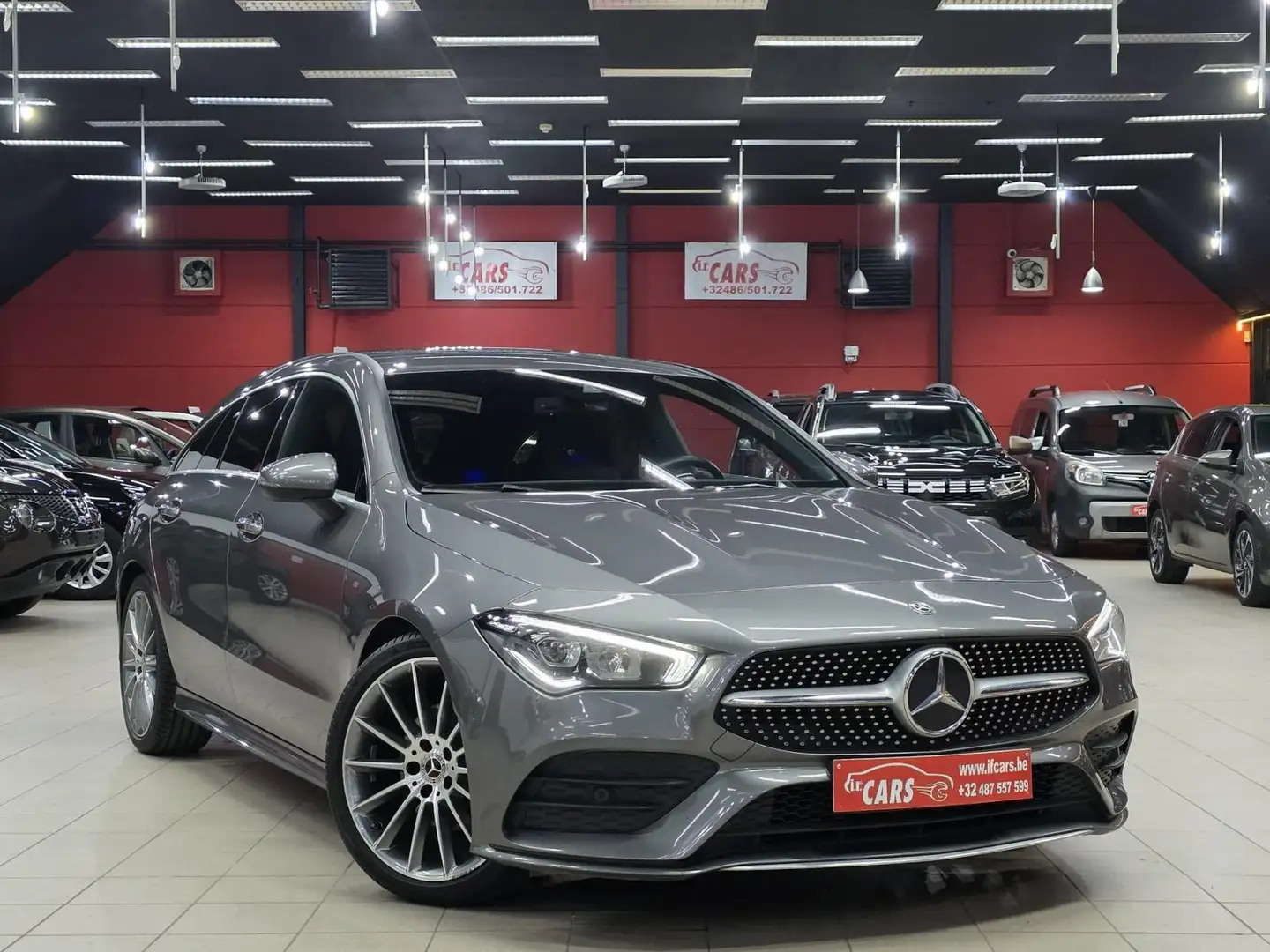 Mercedes-Benz CLA 180 **AMG-PACK**Business Solution**AUTOMAAT**LEDER*LED Gris - 1