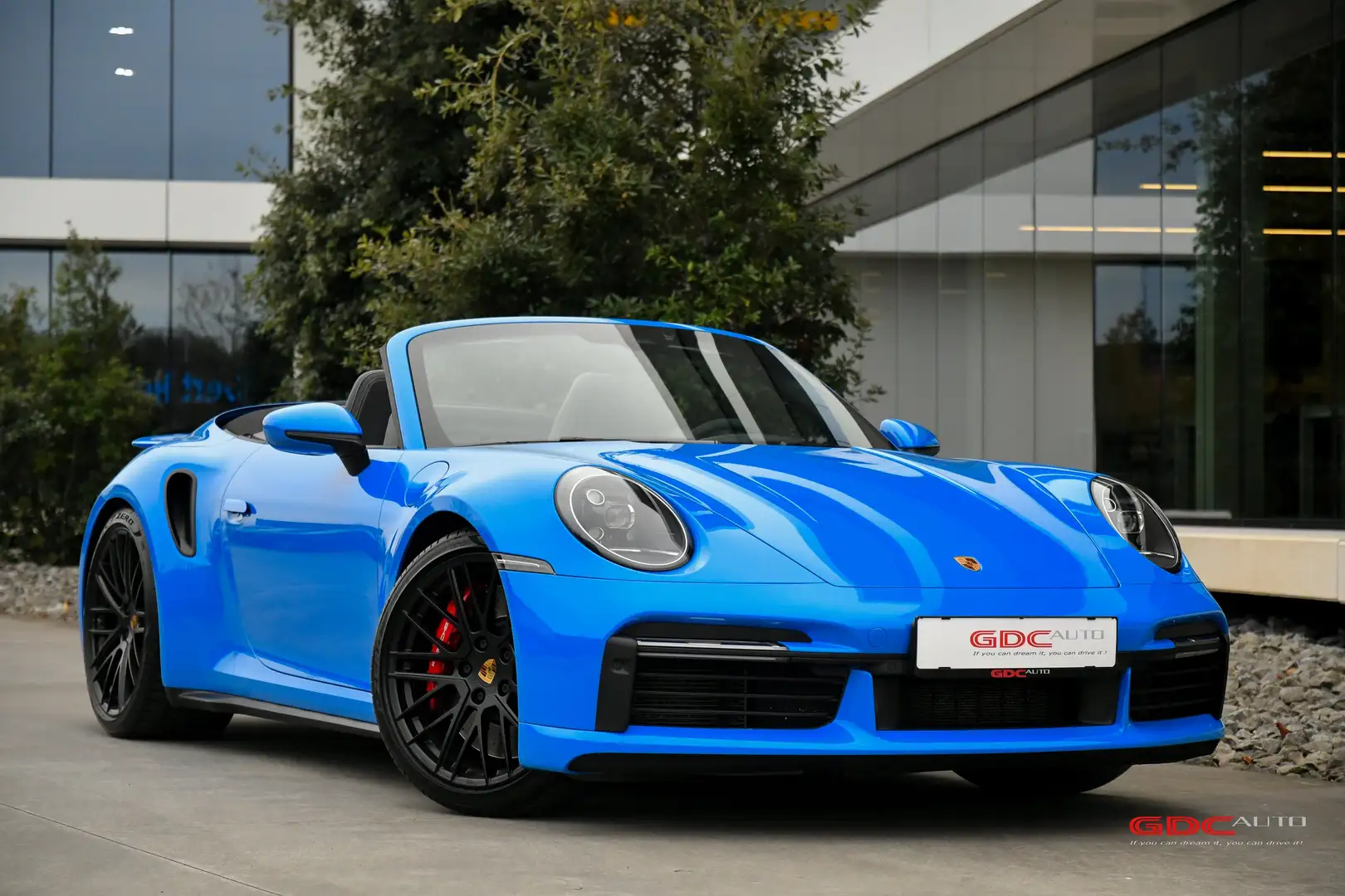 Porsche 911 911 Turbo Cabriolet l PTS Shark Blue l Burmester Bleu - 1