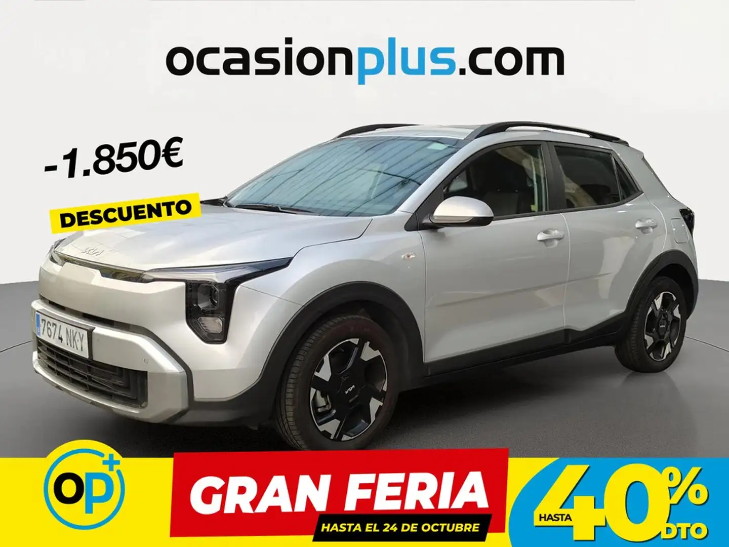 Kia Stonic 1.0 T-GDi MHEV Concept 100 Gris - 1