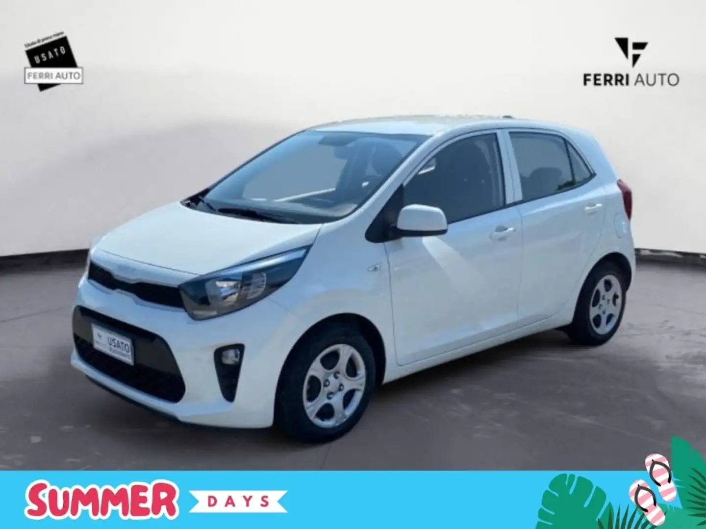 Kia Picanto 1.0 12V 5 porte Urban Blanc - 1