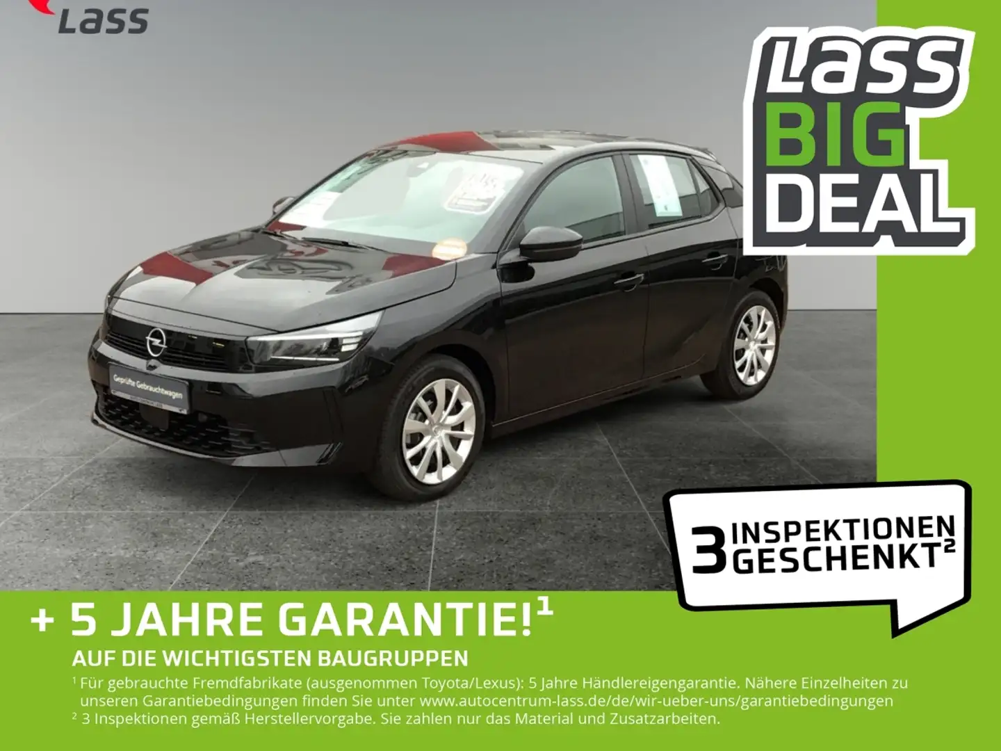 Opel Corsa F 1.2 Turbo +Automatik+DAB+Klima+Tempomat! Zwart - 1