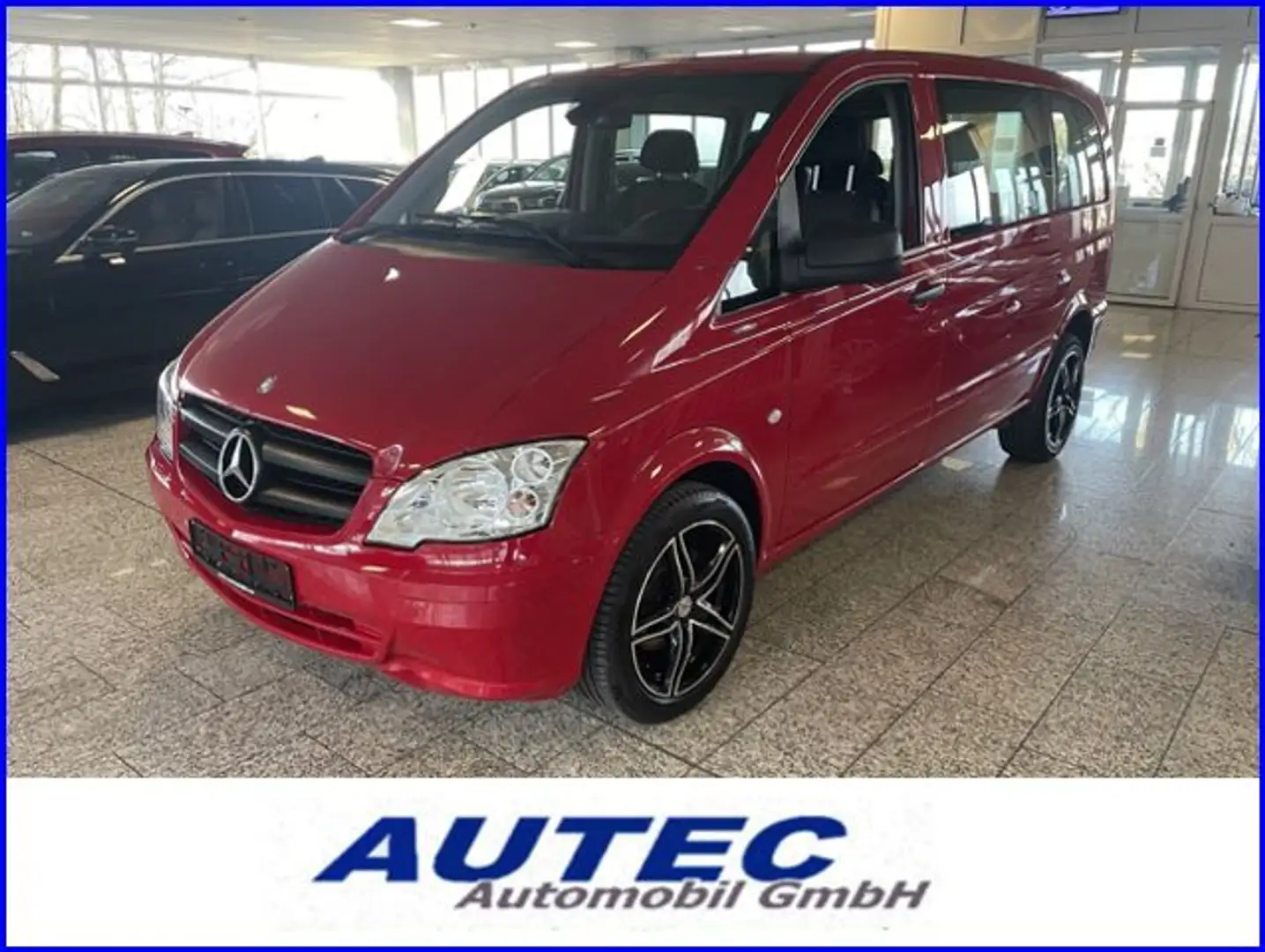 Mercedes-Benz Vito Kombi 116 CDI kompakt KLIMA+SITZHEIZUNG+AHK Rot - 1