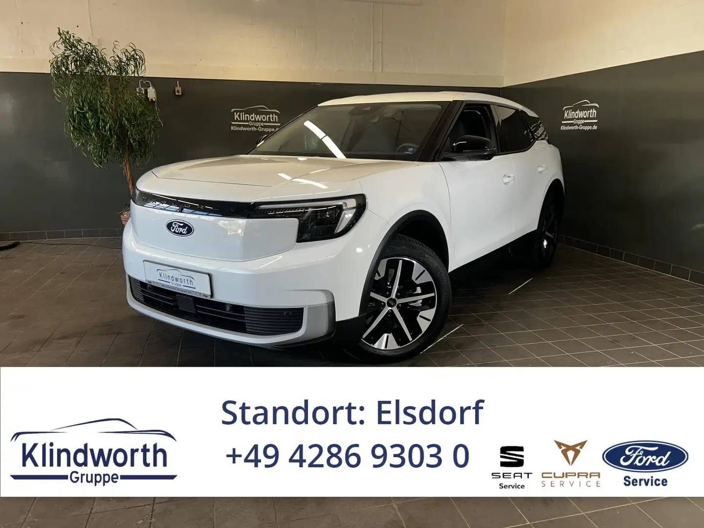 Ford Explorer Elektro Extended Range  79kWh+AHK+GJR Weiß - 1