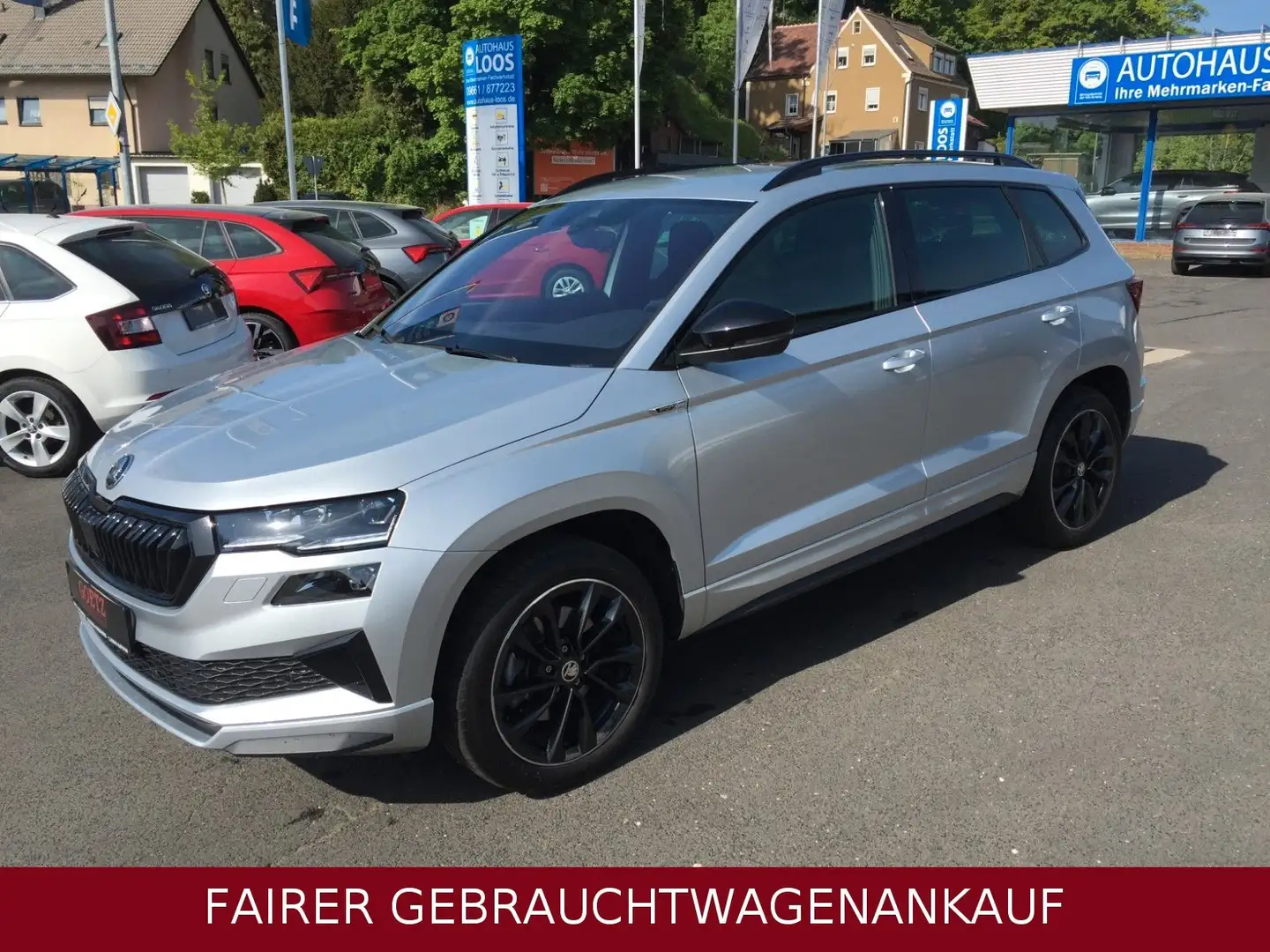Skoda Karoq KAROQ SPORTLINE 150DSG AHK MATRIX LED 7xASSIST. Silver - 2