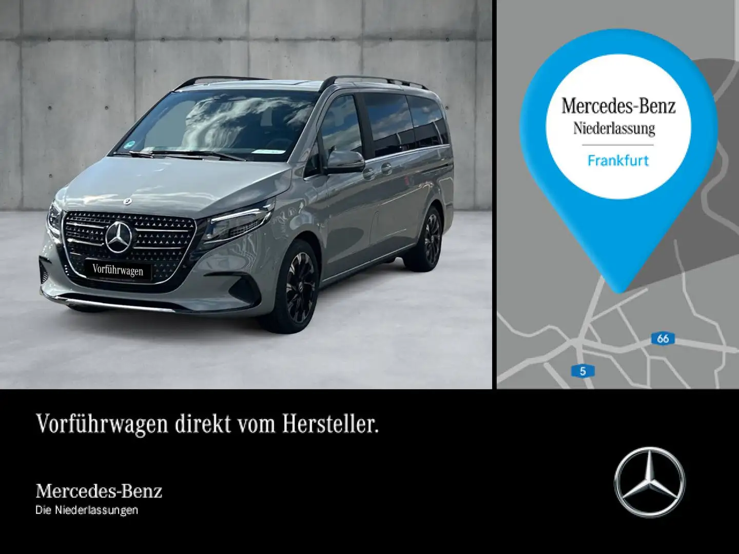 Mercedes-Benz V 250 d AVANTGARDE+9G+StandHZ+Klimaautom.+Navi+DIS Grau - 1