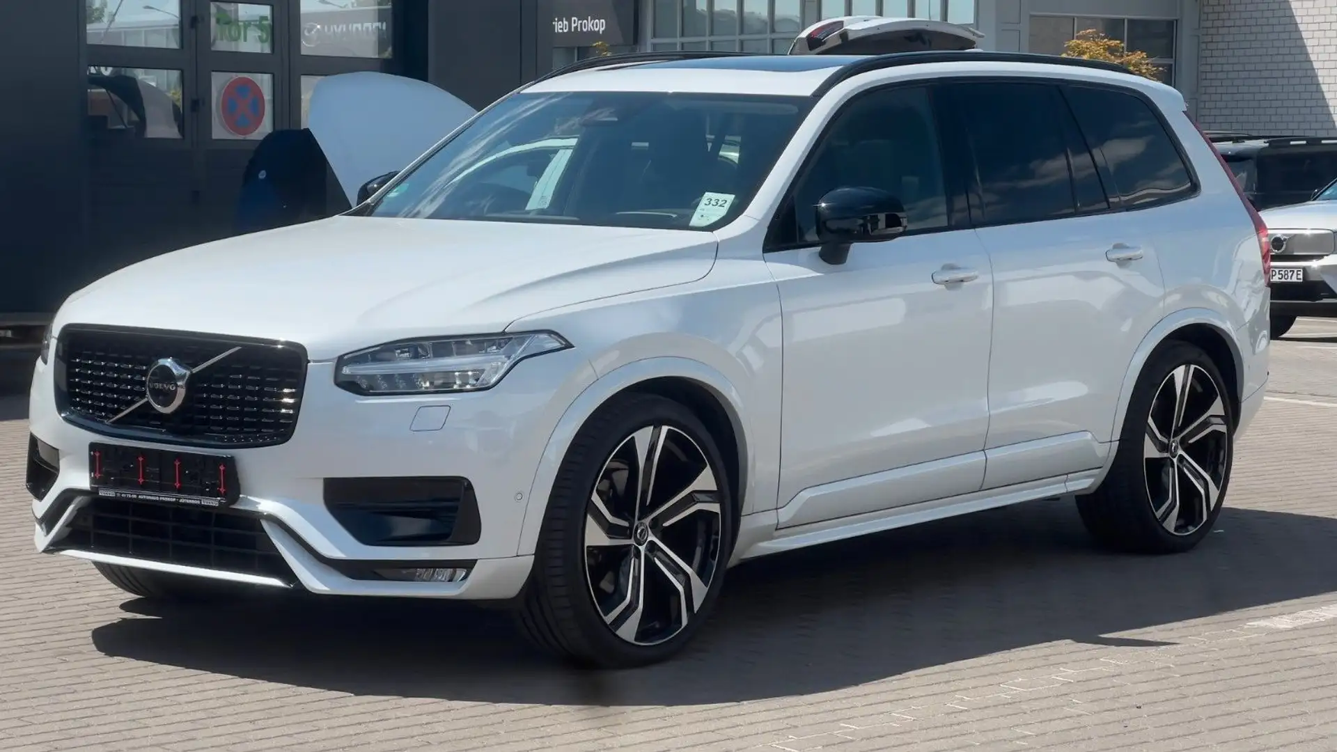 Volvo XC90 B5 D AWD Ultimate Dark*B&W*HUD*LUFT*AHK*ACC Weiß - 1