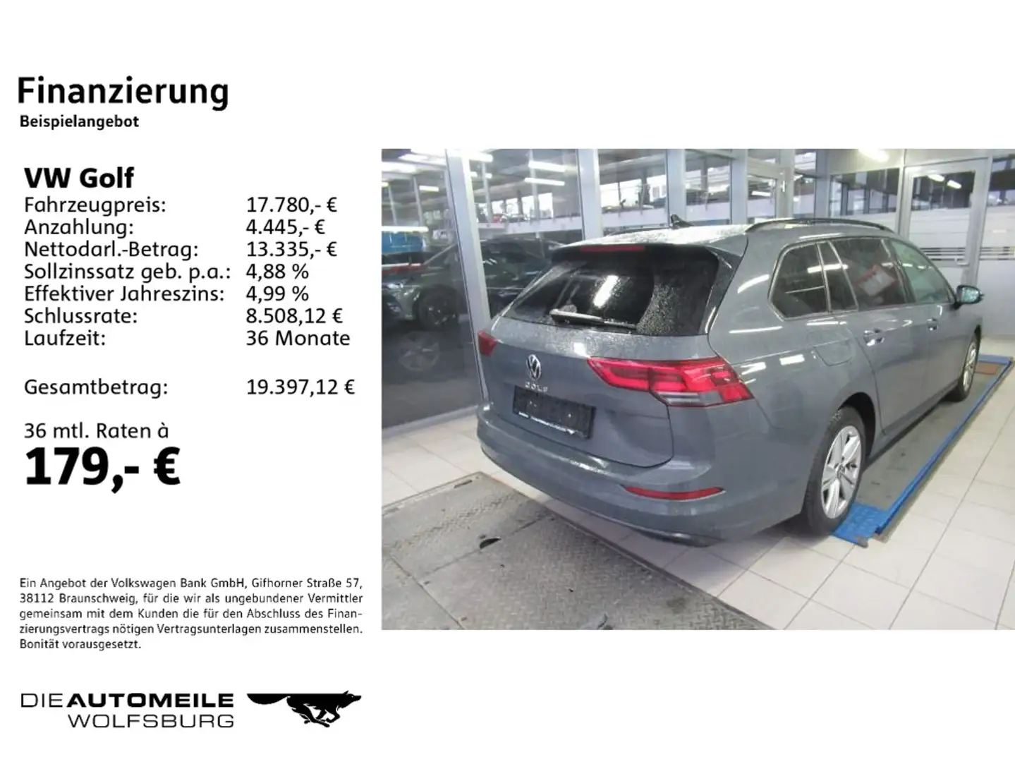 Volkswagen Golf Variant Golf 8 VIII Variant 2.0 TDI Life Einparkhi/Multi Grau - 2