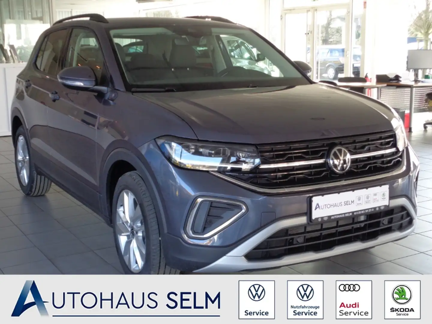 Volkswagen T-Cross 1.0 TSI DSG Life LED-Matrix APP-CON R-KAM Grau - 1