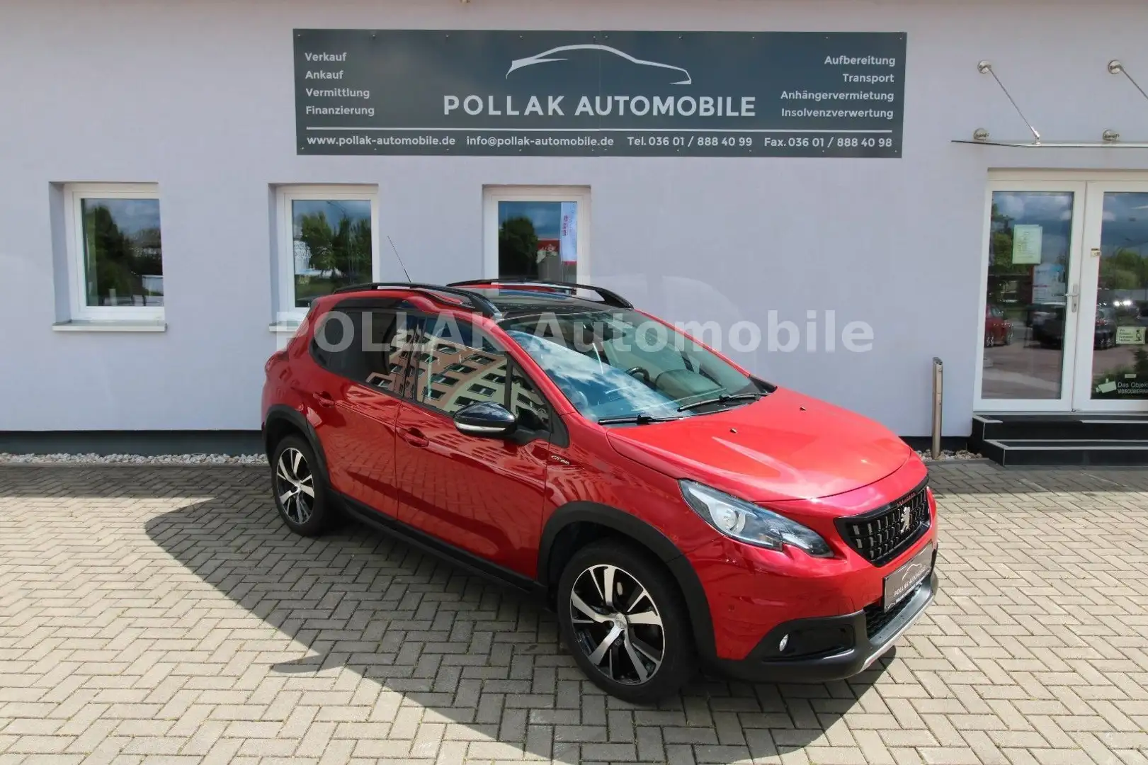 Peugeot 2008 Allure GT-LINE*NAVI*LEDER*PANO*SHZ*CAM*MFL* Rood - 1
