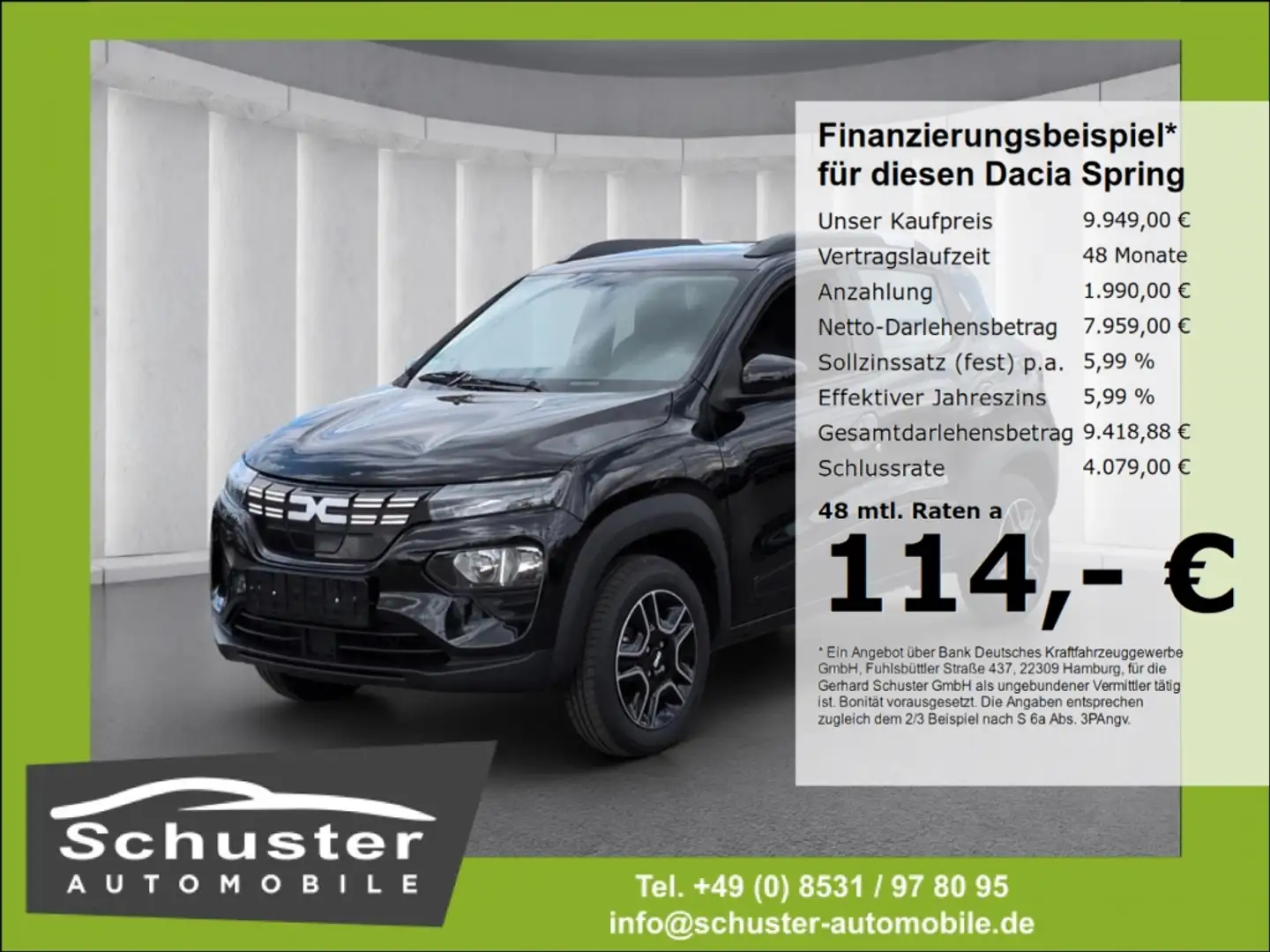 Dacia Spring Electric 45 Essential*Navi R-Kam PDC DAB Nero - 1