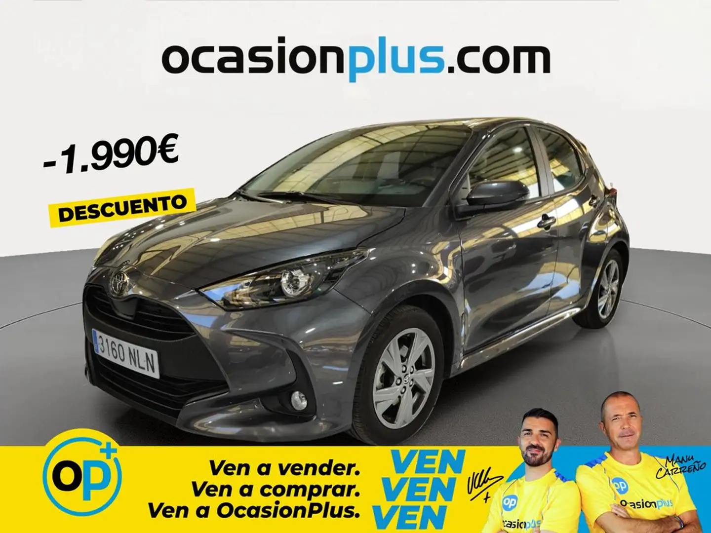 Toyota Yaris 120H 1.5 Active Plus Gris - 1