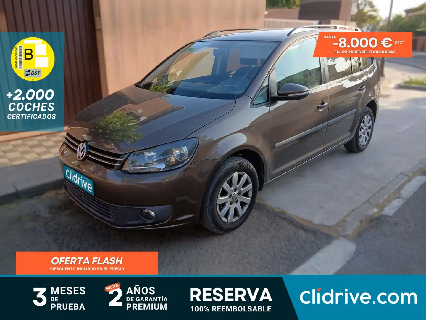 Volkswagen Touran 1.6TDI Advance DSG 105 Marrón - 1