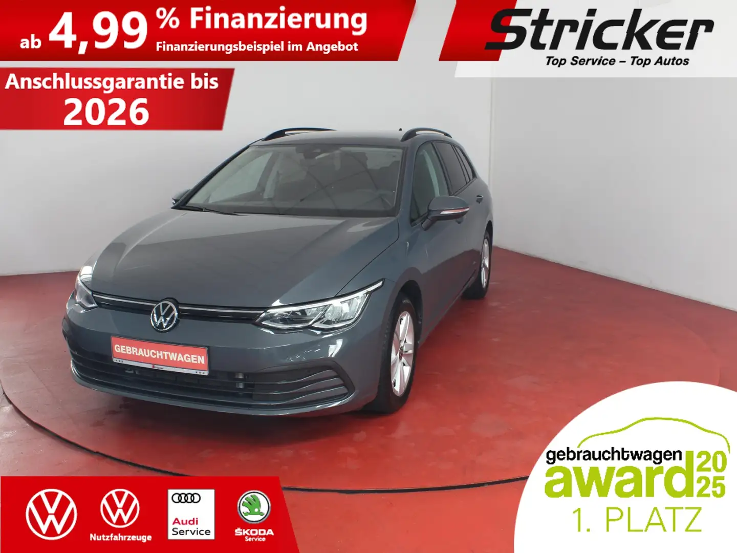 Volkswagen Golf Variant Variant Life 2.0TDI DSG 295,-ohne Anzahlung Navi Grau - 1